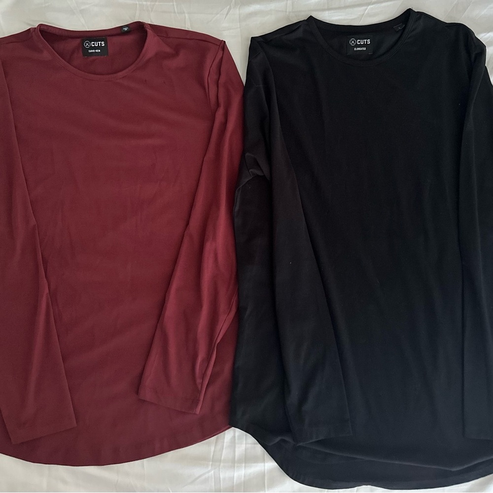 Cuts clothing men Long Sleeve 2 Shirts